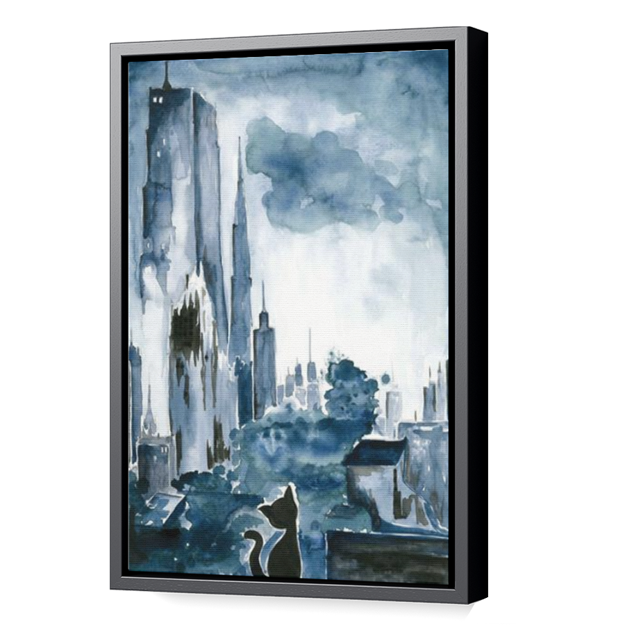 Thumbnail for Canvas - Black Floating Frame