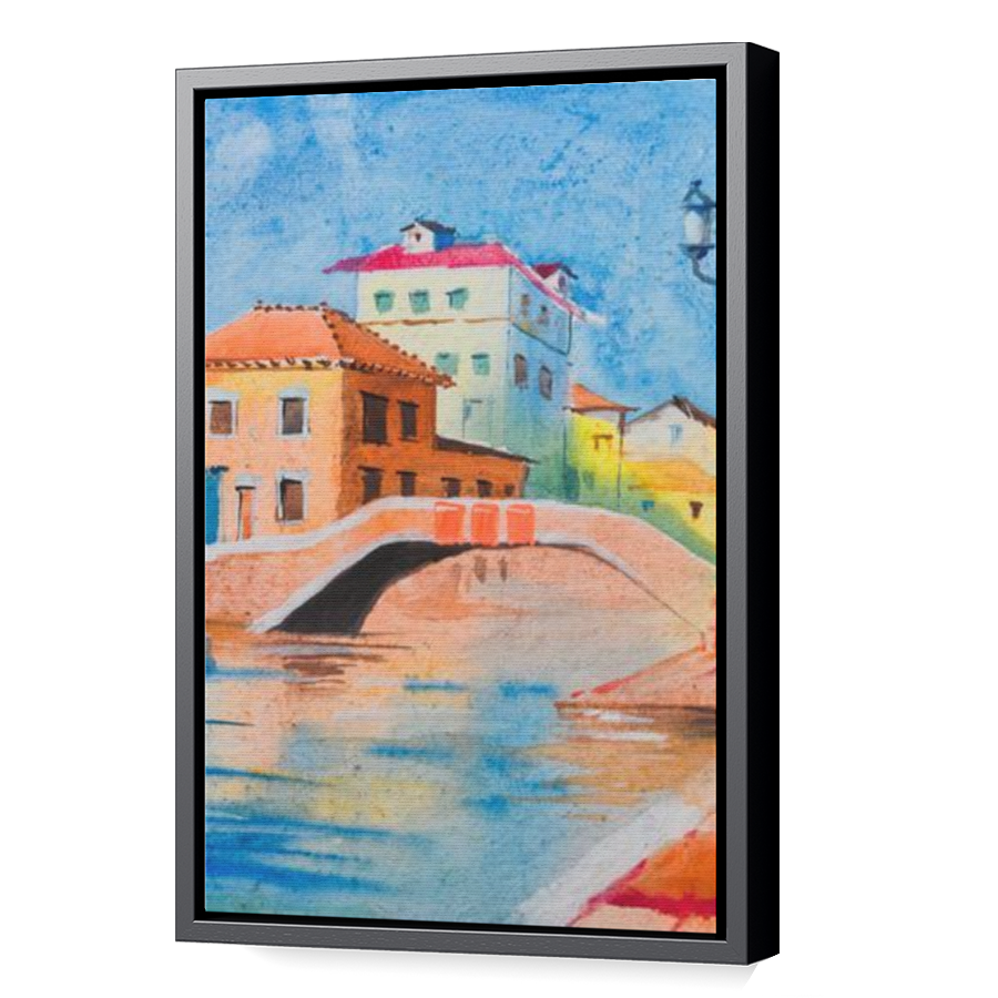 Thumbnail for Canvas - Black Floating Frame