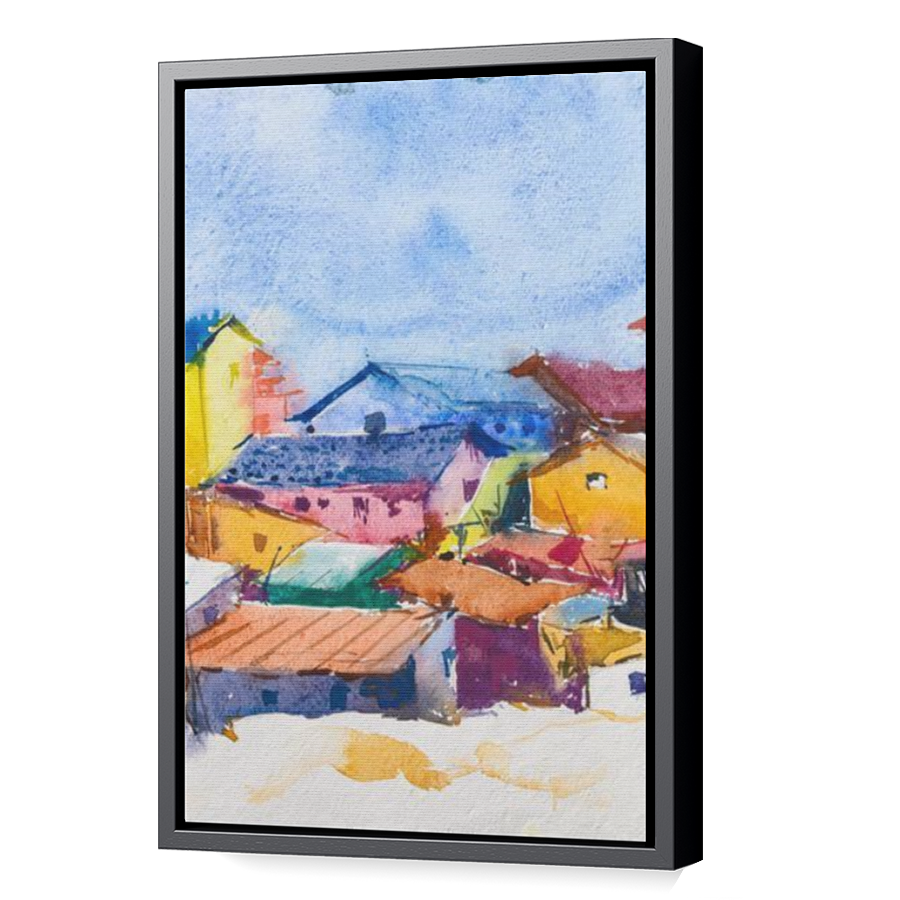 Thumbnail for Canvas - Black Floating Frame