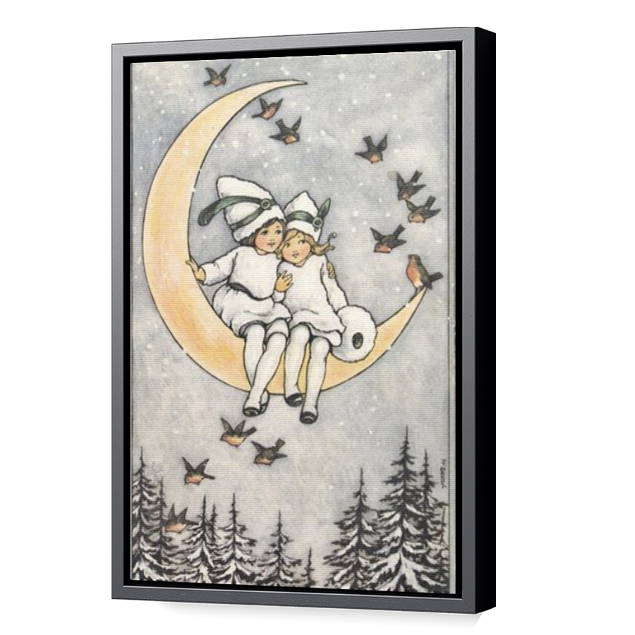 Thumbnail for Canvas - Black Floating Frame