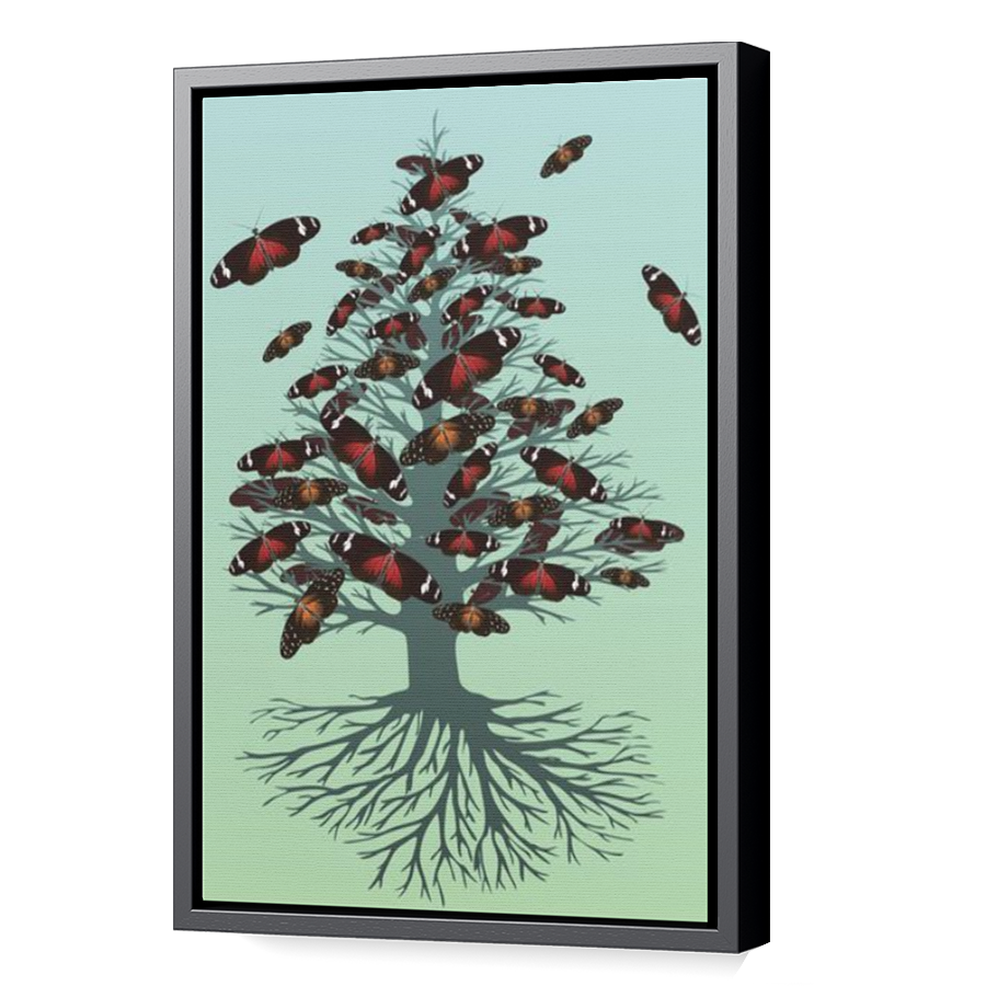 Thumbnail for Canvas - Black Floating Frame