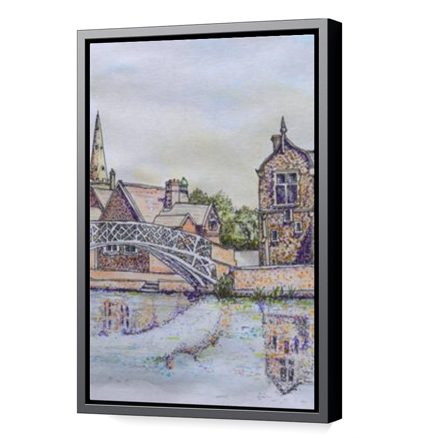 Thumbnail for Canvas - Black Floating Frame