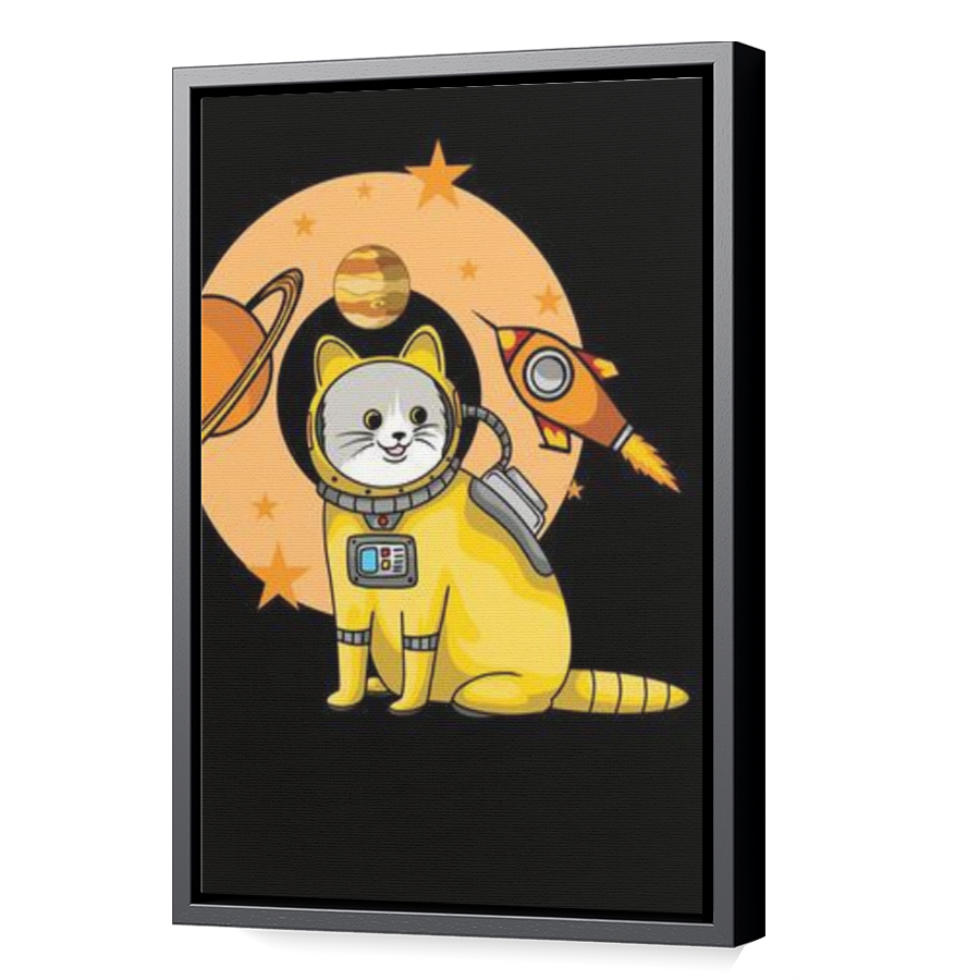 Thumbnail for Canvas - Black Floating Frame