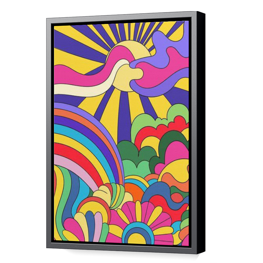 Thumbnail for Canvas - Black Floating Frame