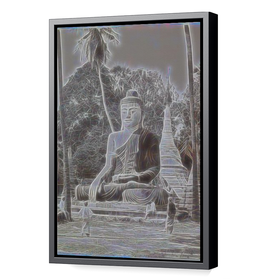 Thumbnail for Canvas - Black Floating Frame