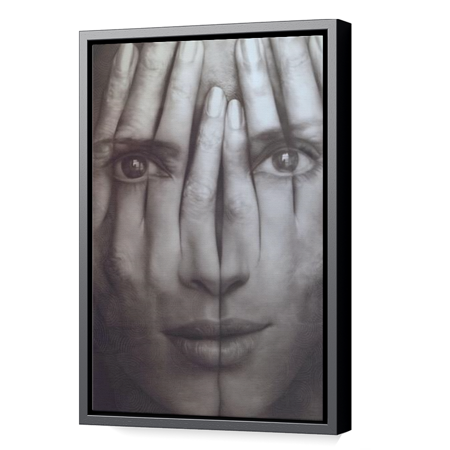 Thumbnail for Canvas - Black Floating Frame