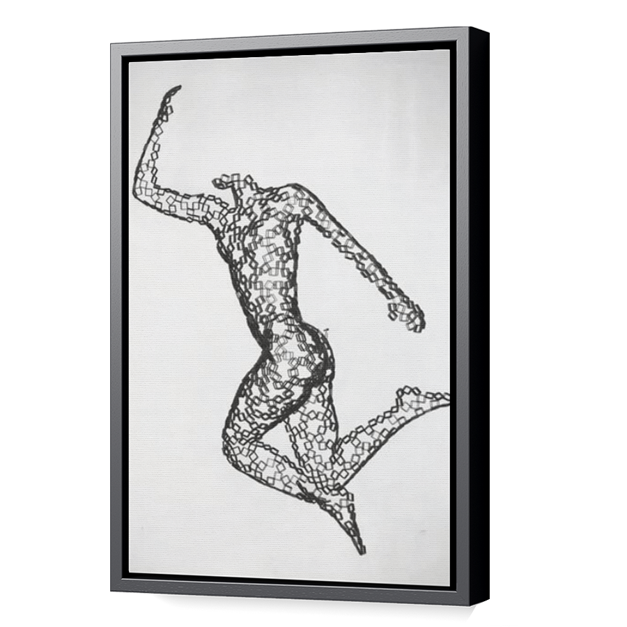 Thumbnail for Canvas - Black Floating Frame