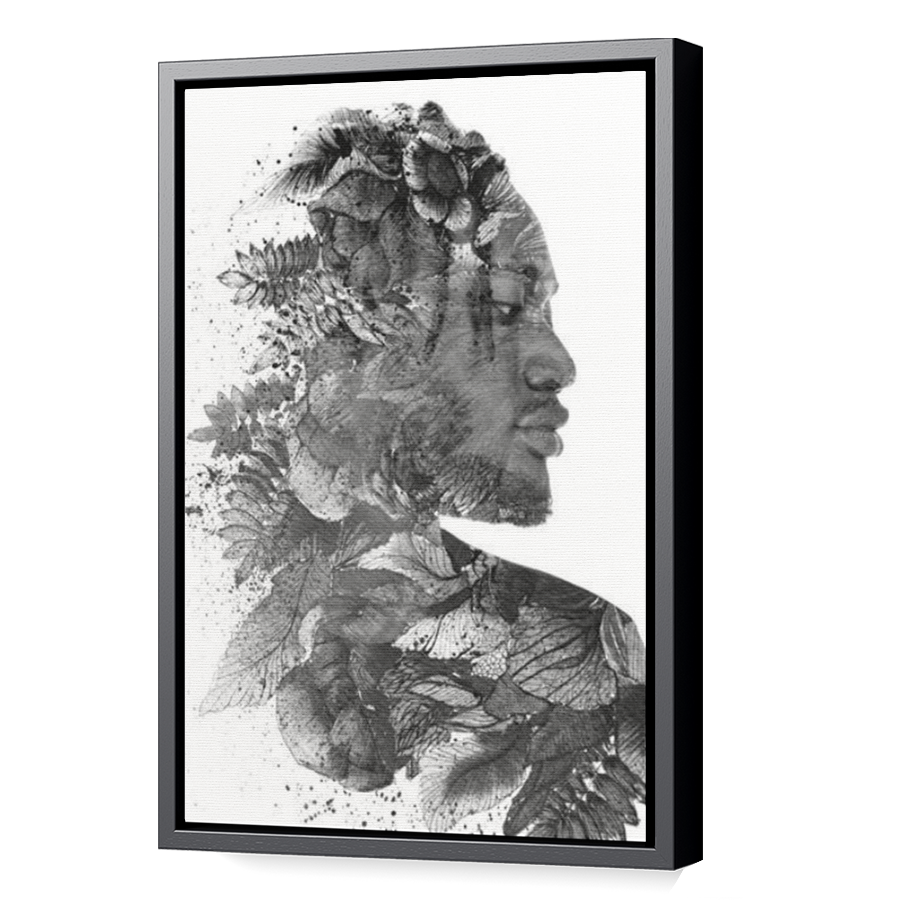 Thumbnail for Canvas - Black Floating Frame