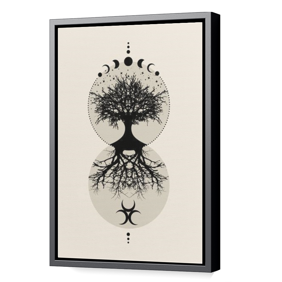 Thumbnail for Canvas - Black Floating Frame