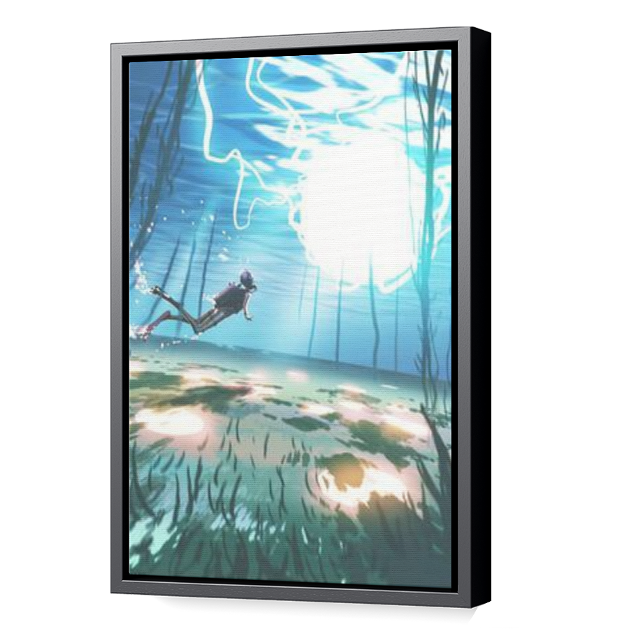 Thumbnail for Canvas - Black Floating Frame