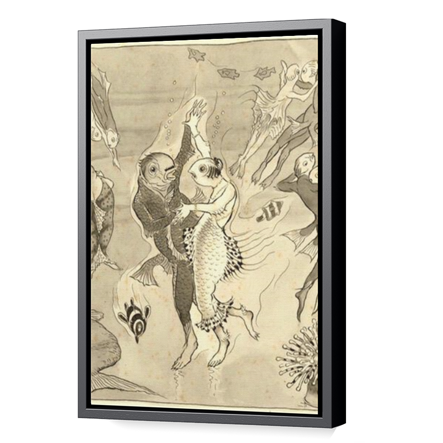 Thumbnail for Canvas - Black Floating Frame