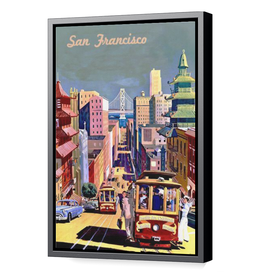 Thumbnail for Canvas - Black Floating Frame