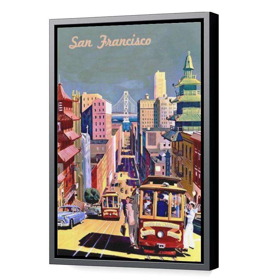 Thumbnail for Canvas - Black Floating Frame