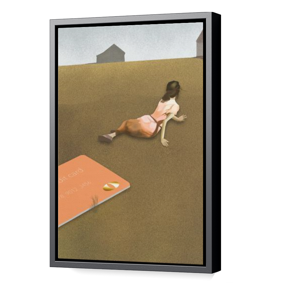 Thumbnail for Canvas - Black Floating Frame