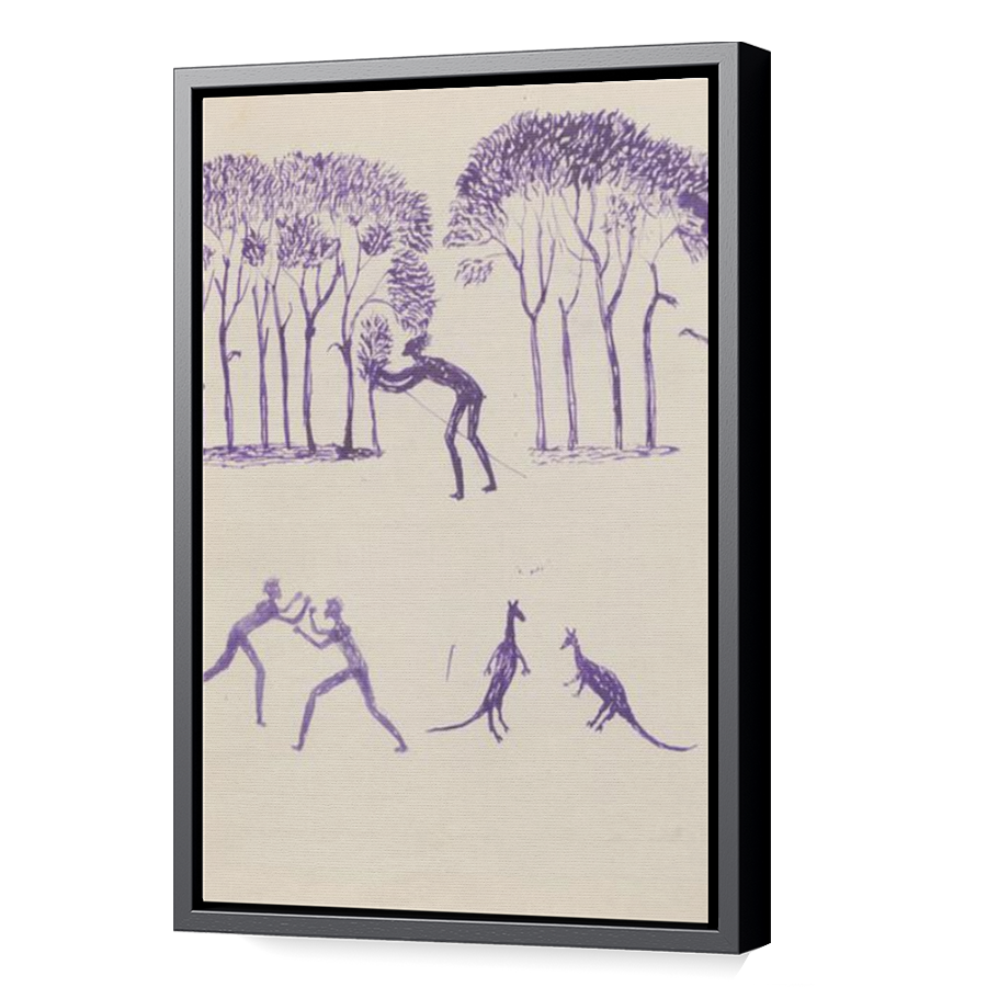 Thumbnail for Canvas - Black Floating Frame