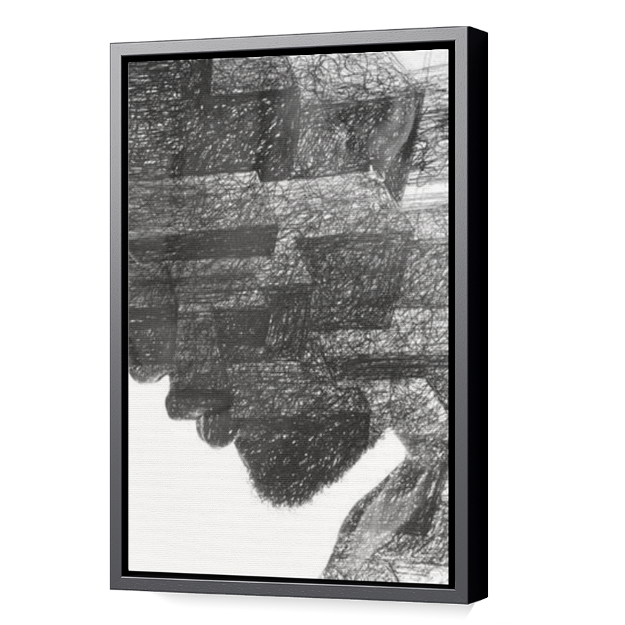 Thumbnail for Canvas - Black Floating Frame