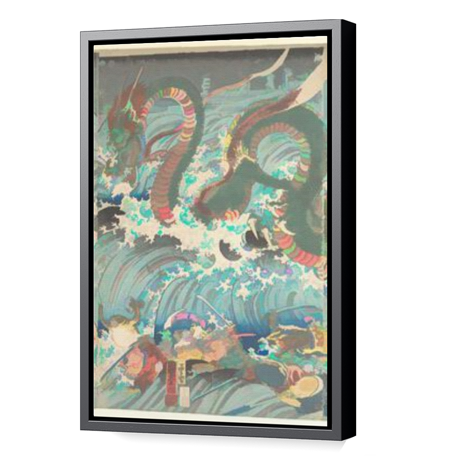 Thumbnail for Canvas - Black Floating Frame