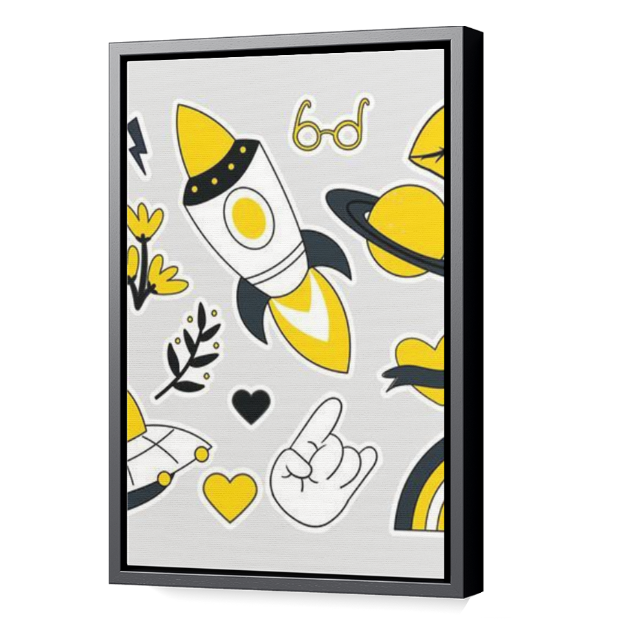 Thumbnail for Canvas - Black Floating Frame