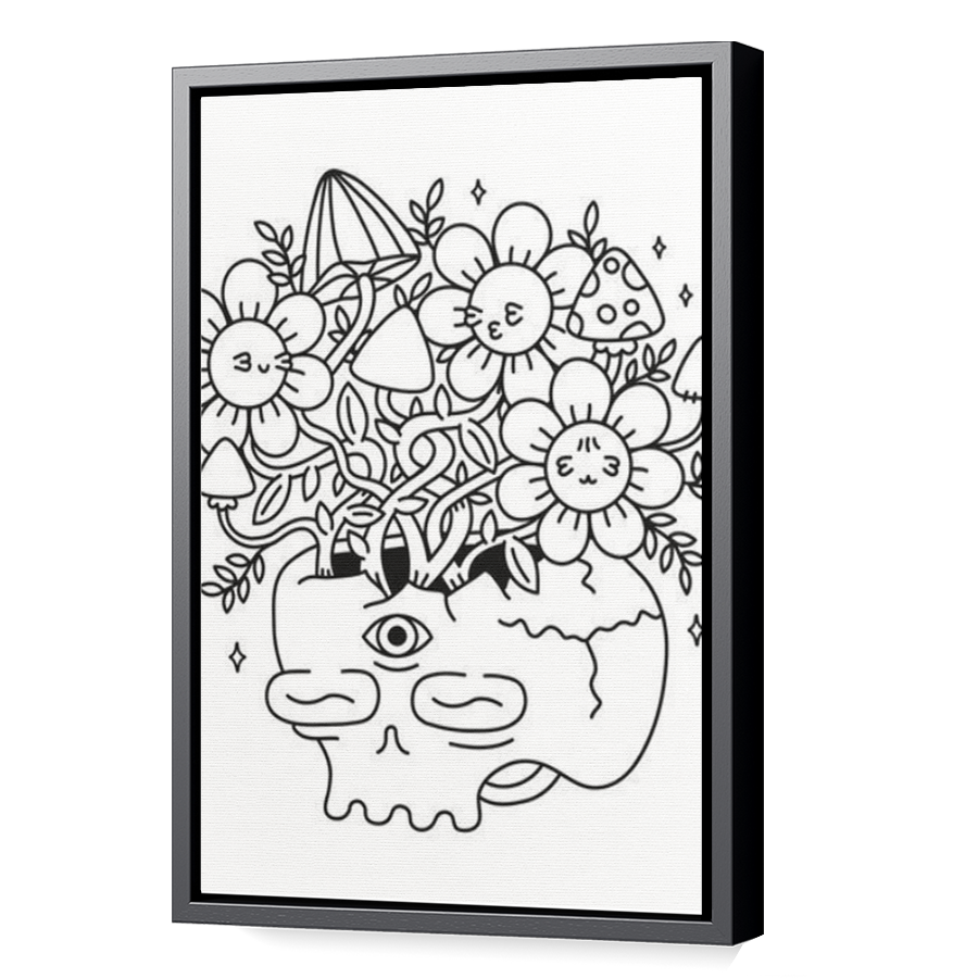 Thumbnail for Canvas - Black Floating Frame