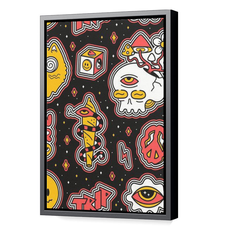 Thumbnail for Canvas - Black Floating Frame