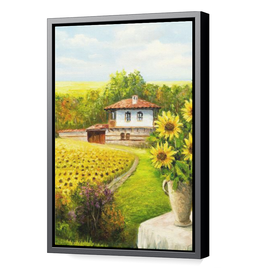 Thumbnail for Canvas - Black Floating Frame