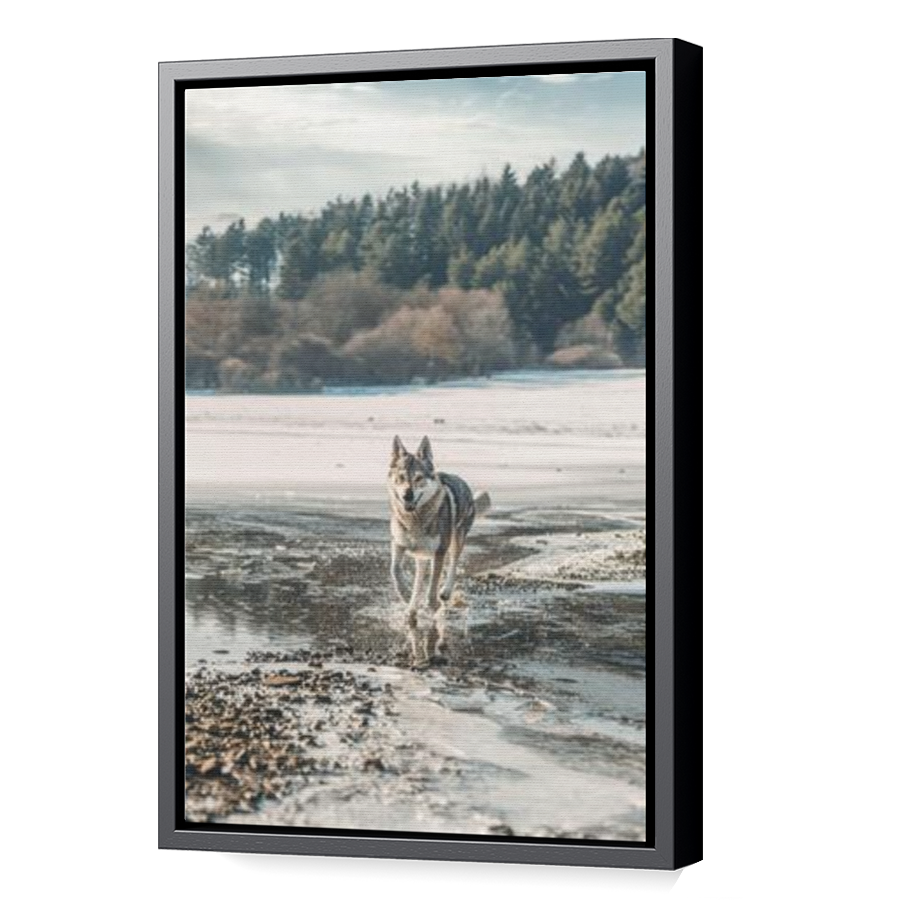 Thumbnail for Canvas - Black Floating Frame
