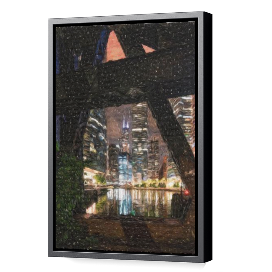 Thumbnail for Canvas - Black Floating Frame