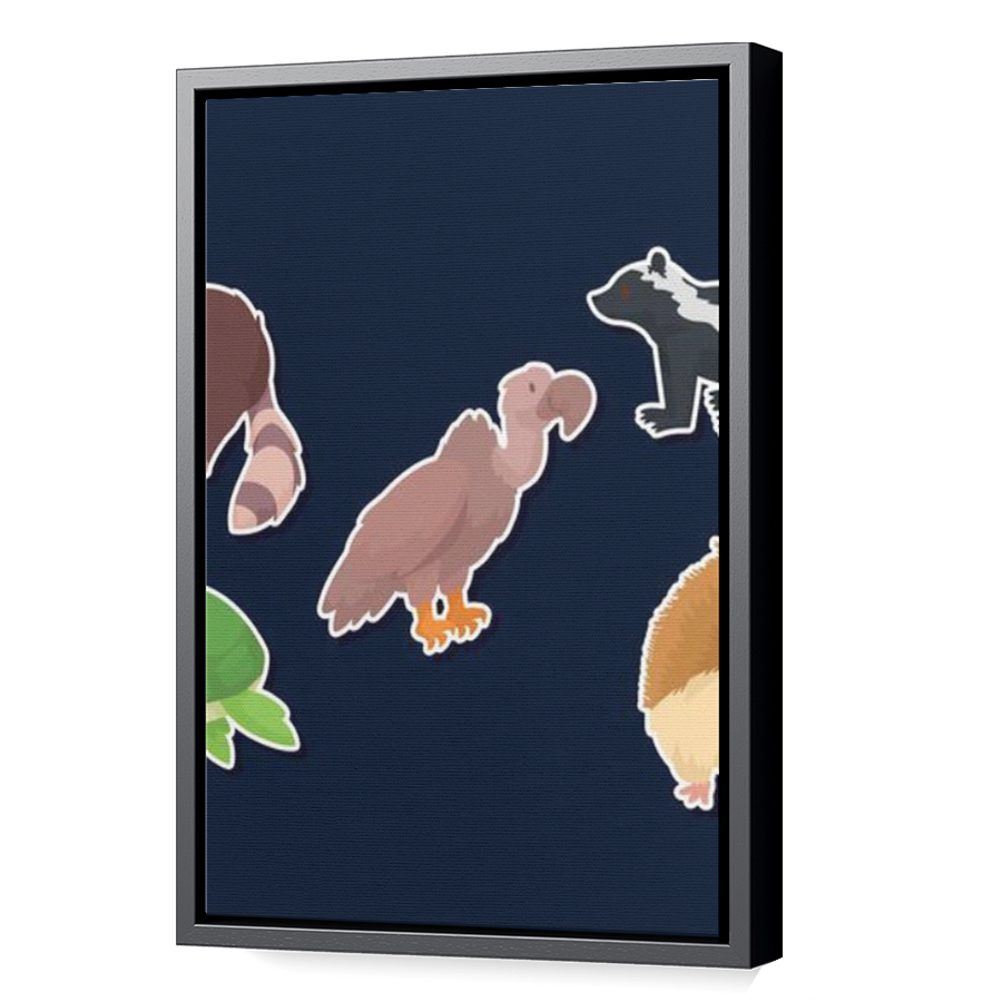 Thumbnail for Canvas - Black Floating Frame