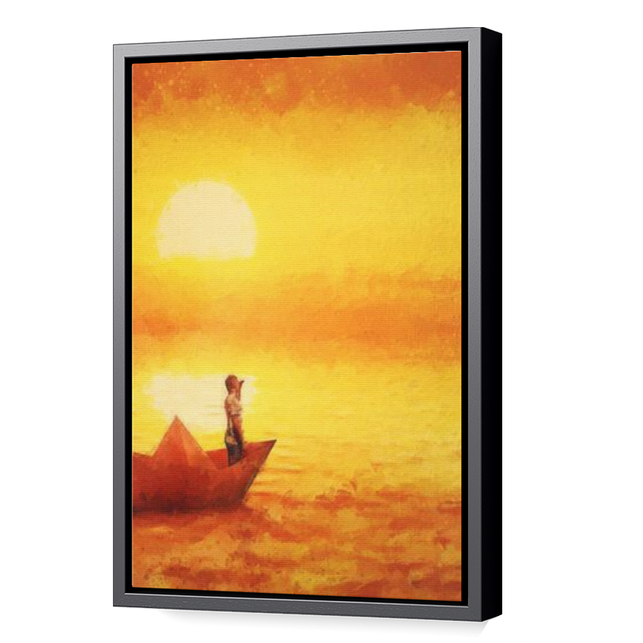 Thumbnail for Canvas - Black Floating Frame