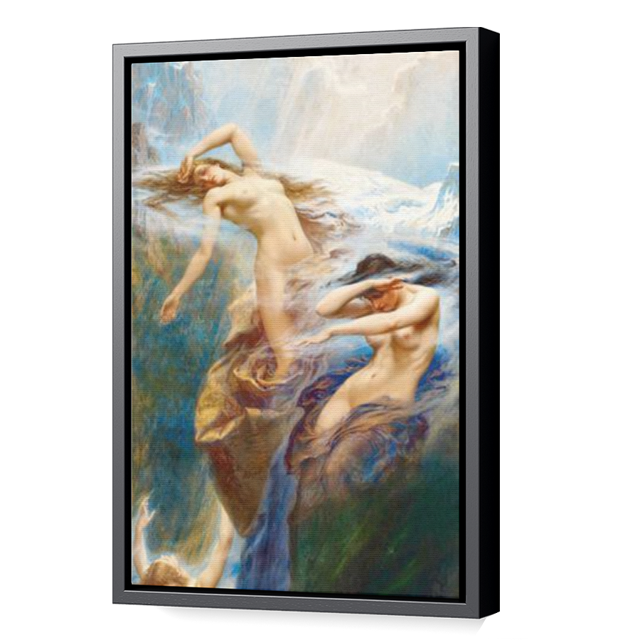 Thumbnail for Canvas - Black Floating Frame