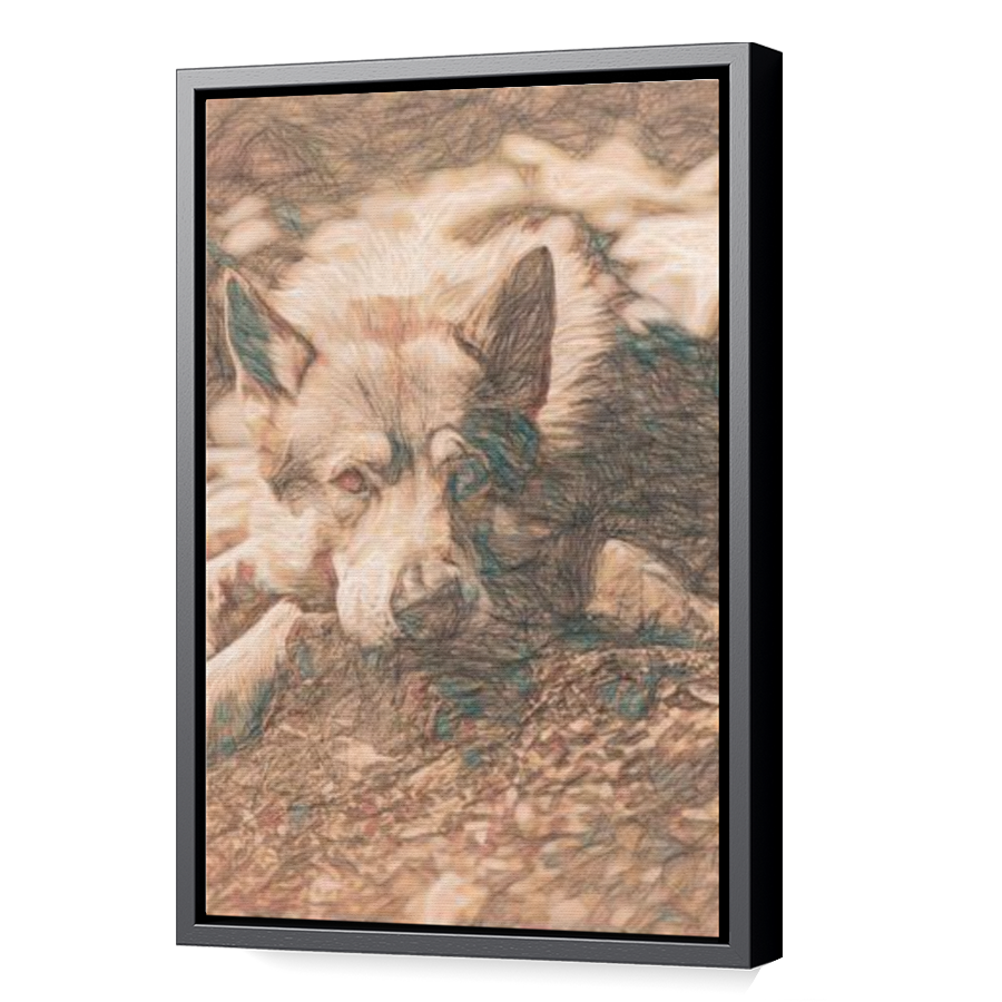 Thumbnail for Canvas - Black Floating Frame