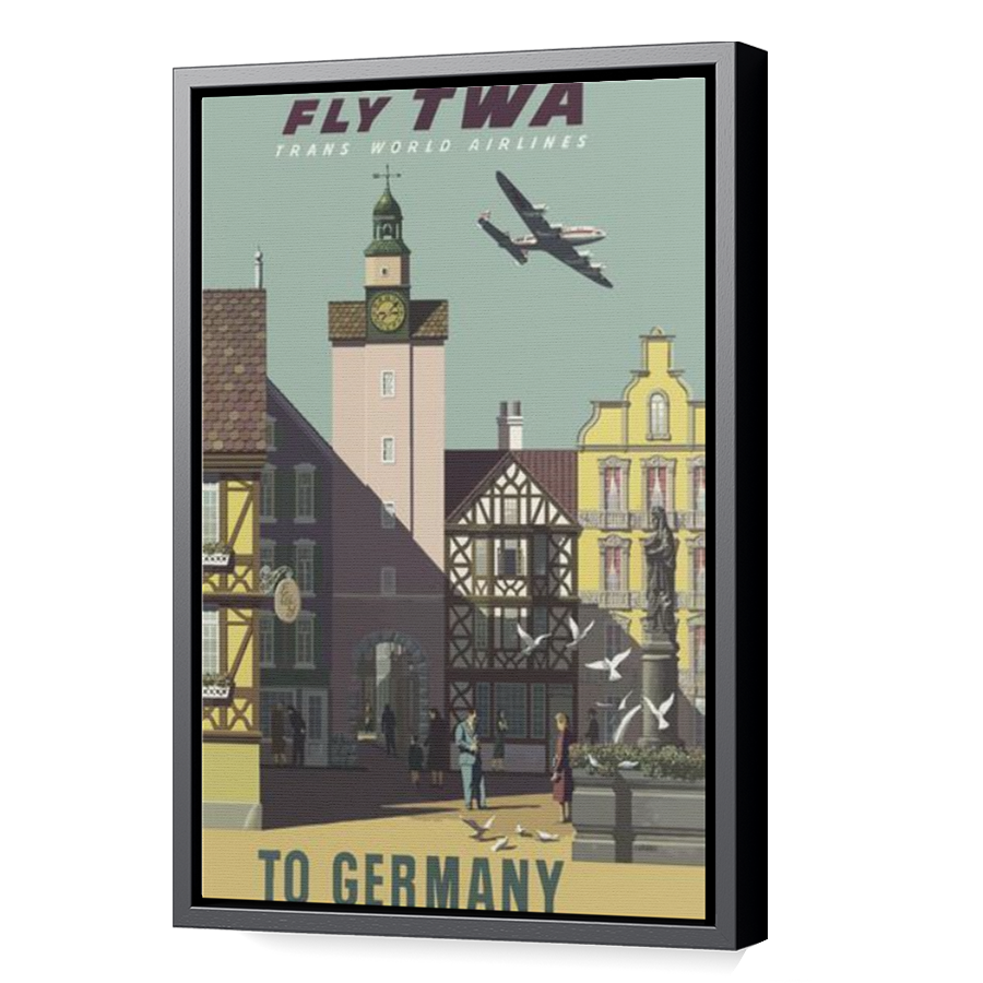 Thumbnail for Canvas - Black Floating Frame