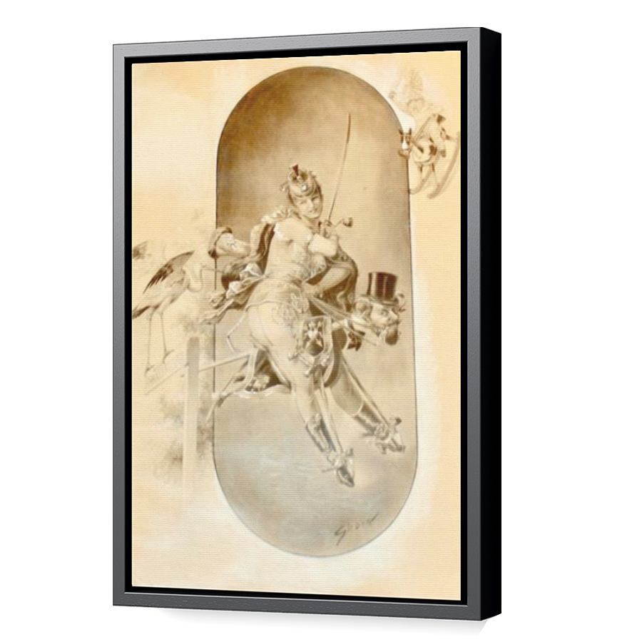 Thumbnail for Canvas - Black Floating Frame