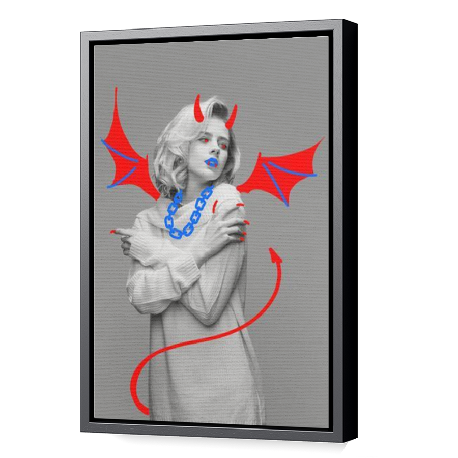 Thumbnail for Canvas - Black Floating Frame