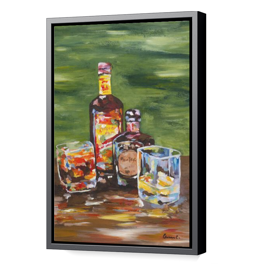 Thumbnail for Canvas - Black Floating Frame