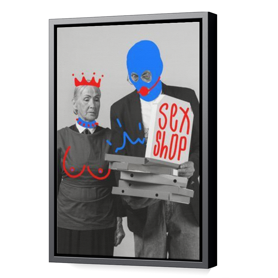 Thumbnail for Canvas - Black Floating Frame