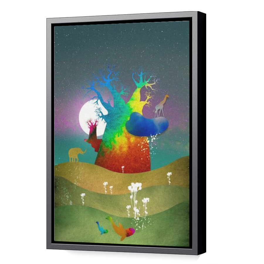 Thumbnail for Canvas - Black Floating Frame