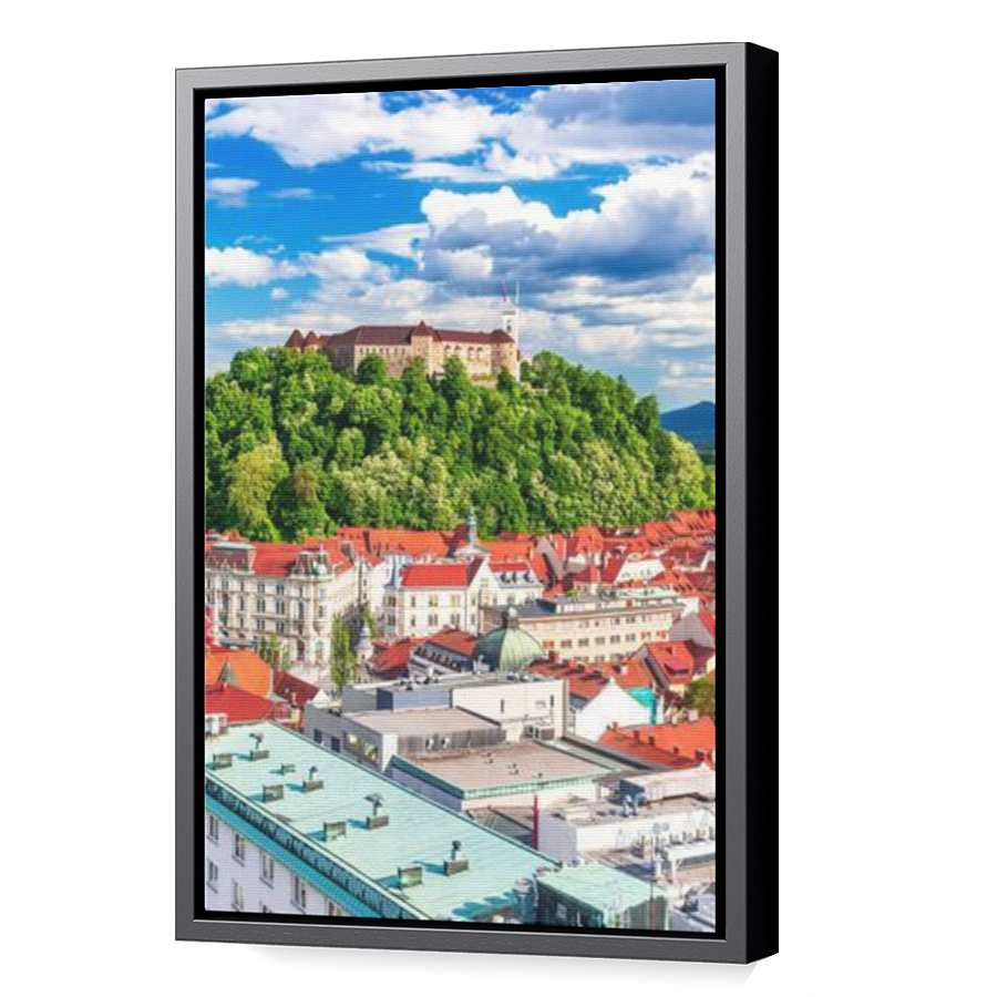 Thumbnail for Canvas - Black Floating Frame