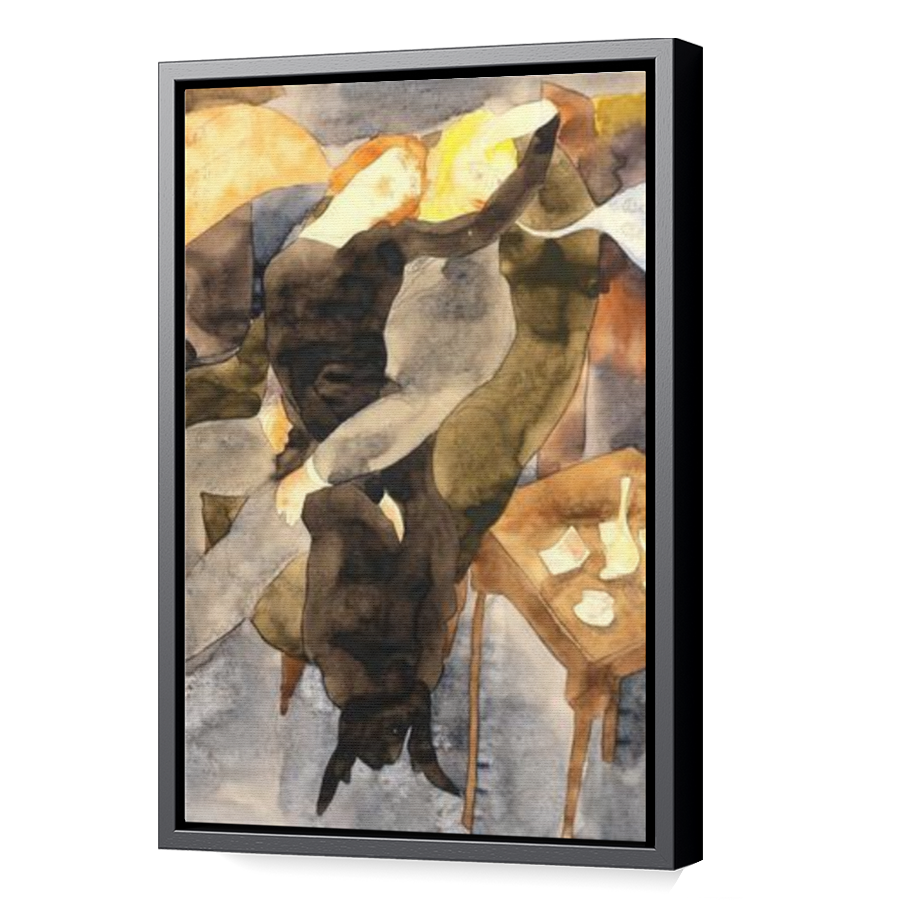 Thumbnail for Canvas - Black Floating Frame