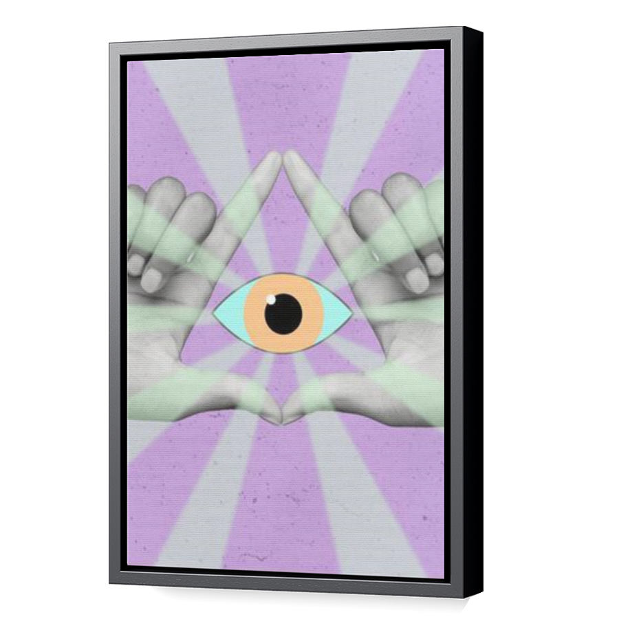 Thumbnail for Canvas - Black Floating Frame
