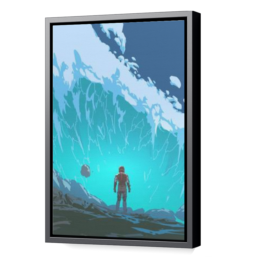Thumbnail for Canvas - Black Floating Frame