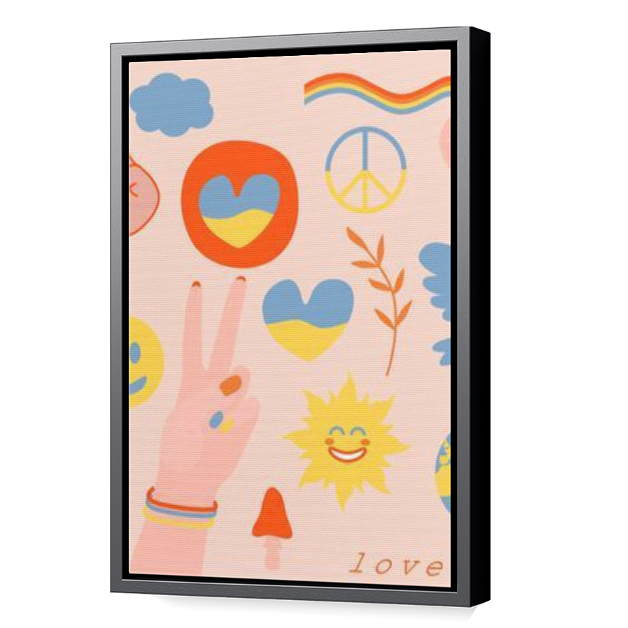 Thumbnail for Canvas - Black Floating Frame