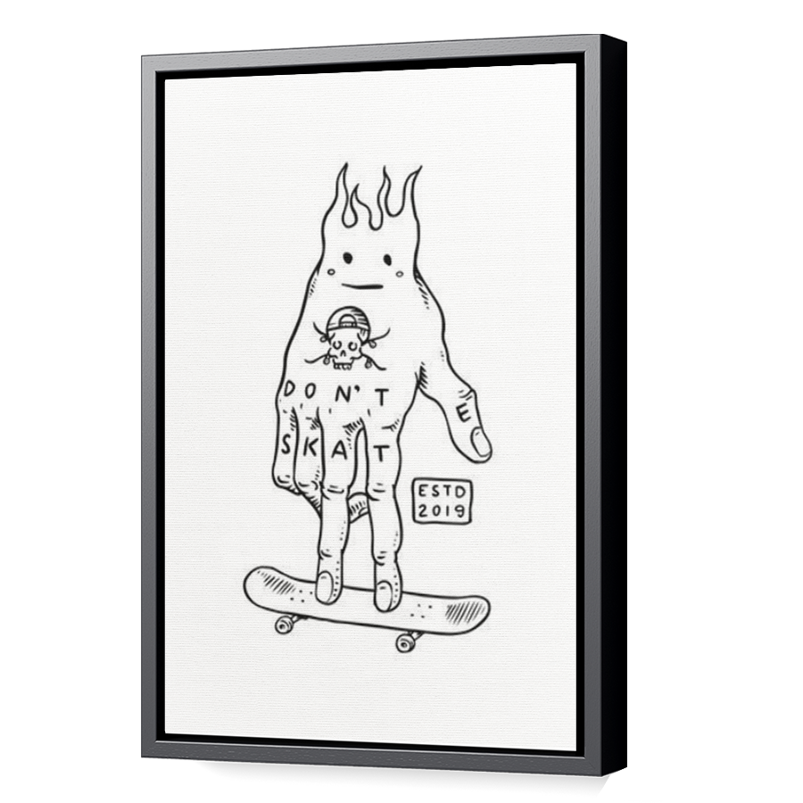 Thumbnail for Canvas - Black Floating Frame