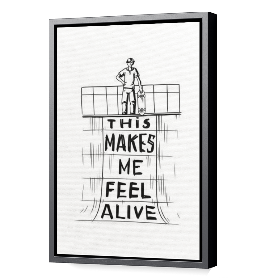 Thumbnail for Canvas - Black Floating Frame