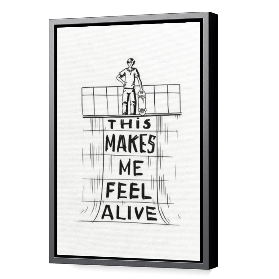 Thumbnail for Canvas - Black Floating Frame