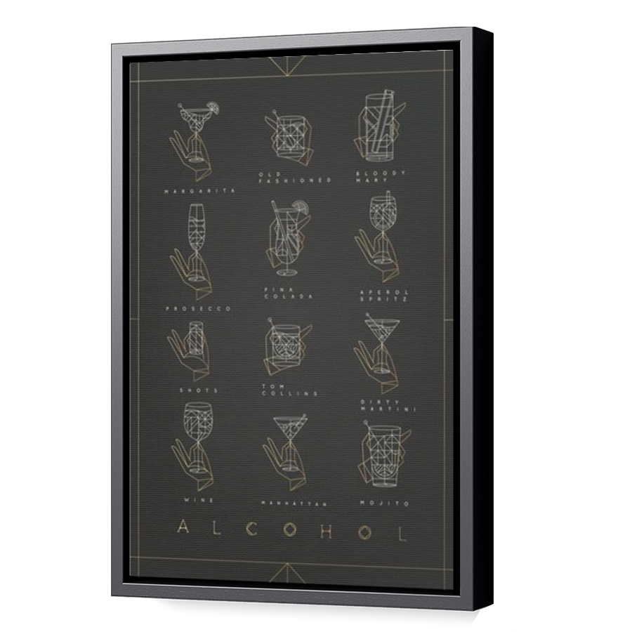 Thumbnail for Canvas - Black Floating Frame
