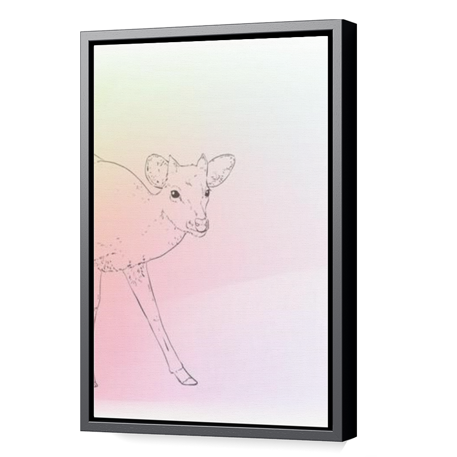 Thumbnail for Canvas - Black Floating Frame
