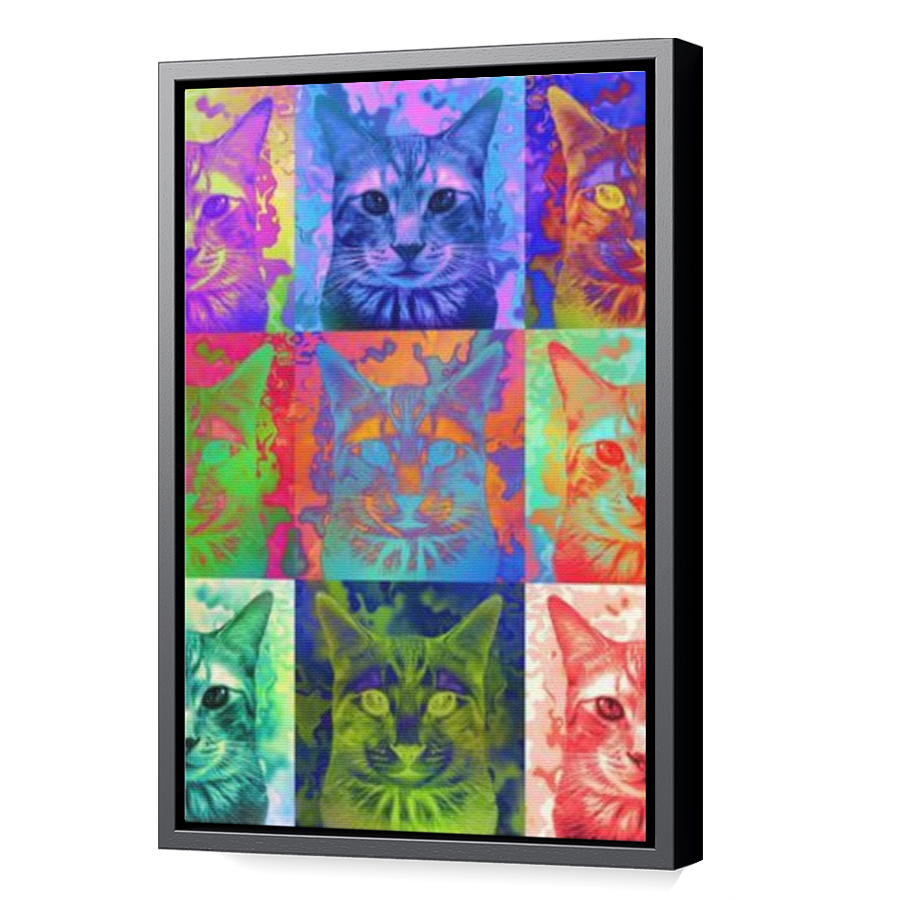 Thumbnail for Canvas - Black Floating Frame