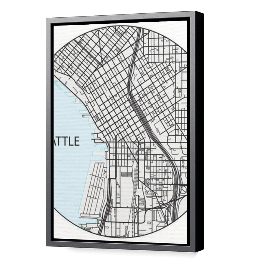 Thumbnail for Canvas - Black Floating Frame