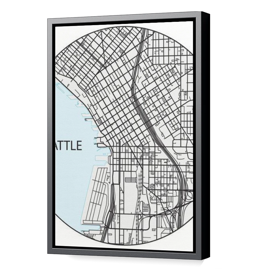 Thumbnail for Canvas - Black Floating Frame